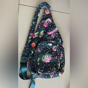 Vera Bradley crossbody backpack and ID holder and lanyard